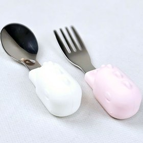 تصویر ست قاشق و چنگال هی اور شی heorshe HE OR SHE