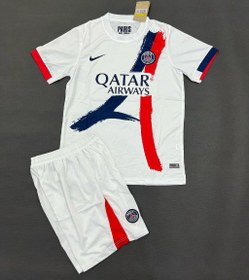 تصویر کیت دوم پیراهن شورت (تایلندی)پاریسن ژرمن 2025 - L Paris Saint-Germain 2025 Home Shirt Shorts (Thai)