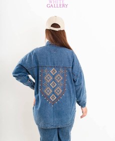 تصویر مانتو جین گلدوزی کد (867) 