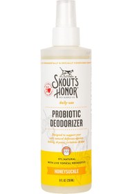 تصویر اسپری خوشبو کننده و نرم کننده پوست و مو گربه Skout’s Honor probiotic Deodorizer