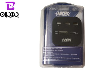 تصویر هاب USB کمبو X-Vox مدل X-807 