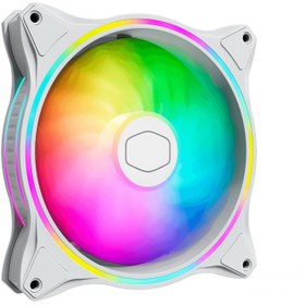 تصویر فن کیس Cooler Master MasterFan MF140 Halo White Edition 