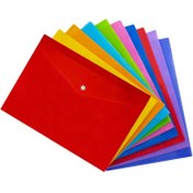 تصویر پوشه دکمه دار سایز A4 بسته 10 عددی 