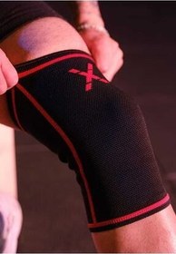 تصویر زانو بند والیبال مشکی مردانه و زنانه ورزشی تناسب اندام ، تمرینی ارتوپدی آستین 1 Flex Series knee Dex Supports 