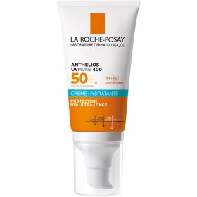 تصویر ضد آفتاب آبرسان لاروش spf 50 بی‌رنگ یووی مون 400 لاروش پوزای پوست حساس و خشک تاریخ2027 La Roche-Posay ANTHELIOS SPF50 HYDRATING CREAM