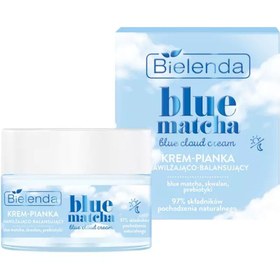 تصویر کرم فوم آبرسان بی یلندا (BIELENDA) بلوماچا حجم 50 میلی لیتر Bielenda Blue Matcha Cream Foam Moisturising Balancing 50ml