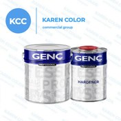 تصویر رنگ مشکی سوپر براق پلی اورتان CP535.00.0200 گنج GENC به همراه هاردنر HP-135 