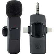 تصویر میکروفون یقه ای بی سیم مدل K15 Hero K15 Wireless Microphone