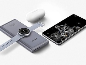 تصویر شارژر همراه بی سیم سامسونگ مدل EB-U3300 ظرفیت 10000 میلی آمپر ساعت ا Samsung 25W Wireless Battery Pack 10,000mAh EB-U3300 Samsung 25W Wireless Battery Pack 10,000mAh EB-U3300