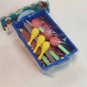 تصویر ست کباب پز اسباب بازی مدل باربیکیو مناسب کودک 