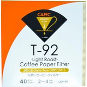 تصویر فیلتر کاغذی Cafec مدل T-92 لایت روست (40 عددی) 