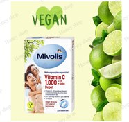 تصویر مکمل ویتامین سی 1000 و D3 و سلنیوم میوولیس 30 عددی Mivolis Vitamin C 1000 + D3 + Selen Depot