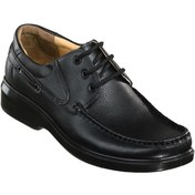 تصویر کفش چرم صنعتی مردانه مدل پارس 122 مشکی 