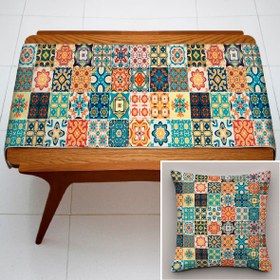 تصویر ست کوسن و رانر کد S52 سنتی