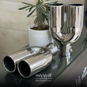 تصویر سر اگزوز دو لول HKS تمام استیل وارداتی 