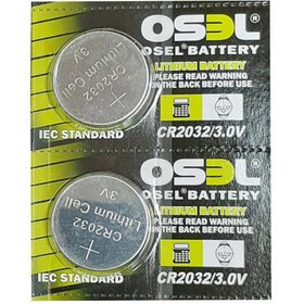 تصویر باتری سکه ای اوسل مدل CR2032 بسته 5 عددی Osel CR2032 Coin Cell Battery, Pack of 5