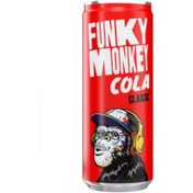 تصویر نوشیدنی گازدار FUNKY MONKEY با حجم 350ml در دو طعم مختلف - کولا ا FUNKY MONKEY CRAZY FUNKY MONKEY CRAZY