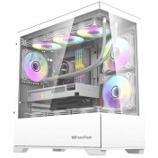 تصویر کیس کامپیوتر دارک فلش DK415P ARGB Micro Tower سفید DarkFlash DK415P ARGB Micro Tower White Computer Case