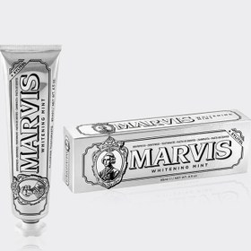 تصویر خمیر دندان سفید کننده مارویس Marvis Whitening Mint حجم ۸۵ میل Marvis Whitening Mint Toothpaste 85 ml