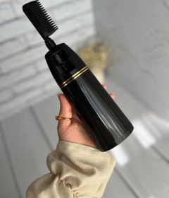 تصویر رنگ مو گیاهی آلبالویی 