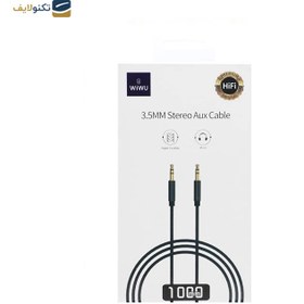 تصویر کابل AUX ویوو مدل YP01 طول 1 متر WIWU YP01 AUX to AUX cable 1m