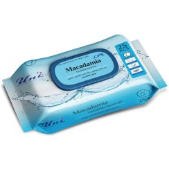 تصویر دستمال مرطوب پاک کننده آرایش حاوی روغن ماکادمیا 25 برگی یونی لد 