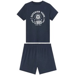 تصویر ست تی‌شرت آستین کوتاه و شلوارک راحتی پسرانه پیپرتس مدل NZ 1439 