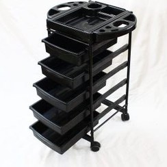 تصویر ترولی آرایشگاهی بالدار مشکی 