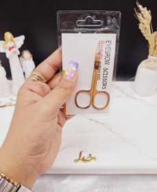 تصویر قیچی ابرو ساده ضد زنگ کد LV_001 