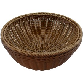 تصویر سبد میوه دایره ای حصیری 