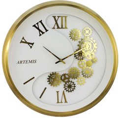 تصویر ساعت دیواری جدید ارتمیس 2029 آرامگرد در 2 رنگ مختلف طلایی و نقره ای فوق العاده شیک - یک ا clock Artemis 2029 clock Artemis 2029