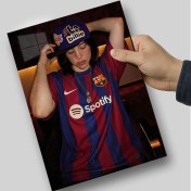 تصویر متال پوستر بیلی آیلیش لباس بارسا 