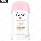 تصویر استیک ضد تعریق داو مدل Powder Soft صورتی 40 میلی لیتر ا Dove Powder Soft Stick Deodorant 40 g 