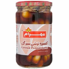 تصویر ترشی سیر گل قرمز 680 گرمی مهرام 