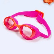 تصویر عینک شنا دخترانه بچه گانه صورتی زنگ اعلا نابایجی ( Nabaiji ) با قابلیت تنظیم پل بینی در ۳ سایز 