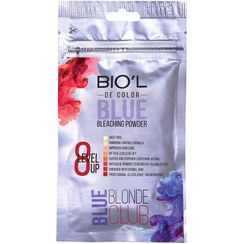 تصویر پودر دکلره ساشه‌ای بلیچینگ آبی فاقد غبار بیول | روشن‌کننده قوی و محافظ مو 