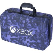 تصویر کیف کنسول بازی XBOX Series S طرح چریکی مشکی بنفش XBOX Series S Cover Bag