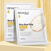 تصویر ماسک ورقه ای برنج 25گرم بیوآکوا ا Bioaqua Rice Raw Pulp Mask 25g Bioaqua Rice Raw Pulp Mask 25g