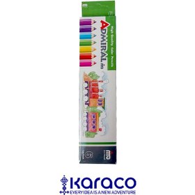 تصویر مداد رنگی ۶ رنگ ادمیرال 