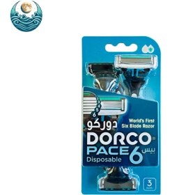 تصویر تیغ اصلاح 6 لبه 3 عددی دورکو مدل PACE 6 