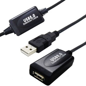 تصویر کابل USB 2.0 افزایش طول فرانت 40 متری (اکتیو) (Faranet USB 2.0 Active Extension Cable 40M (Chipset