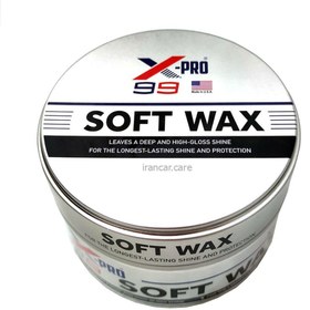 تصویر واکس خمیری محافظ و براق کننده بدنه خودرو ایکس پرو مدل X Pro Soft 99 Wax 