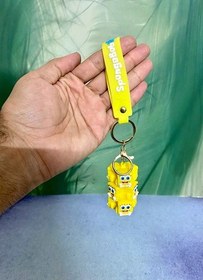 تصویر جاکلیدی سیلیکونی مدل خوشه انگور طرح باب اسفنجی 