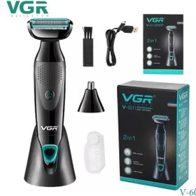 تصویر بادی گروم اصلاح مو‌ی بدن VGRمردانه شارژی زد آب مدلv601 VGR v601 /MEN’s