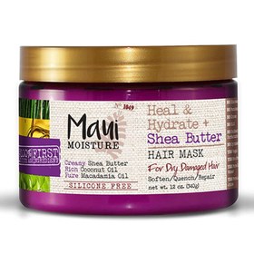 تصویر ماسک موی تقویت کننده و آبرسان قوی شی باتر مائویی MAUI SHEA BUTTER STRENGTHENING AND MOISTURIZING SULFATE FREE HAIR MASK