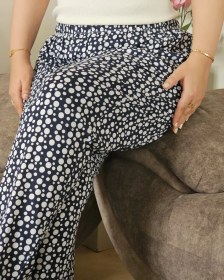 تصویر شلوار خال خالی h&m کد ۱۱۱۶ 