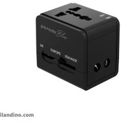 تصویر آداپتور شارژر پرودو Porodo Dual USB Universal Charger 