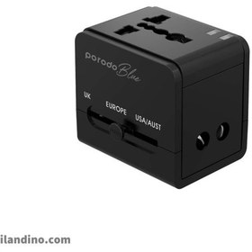 تصویر آداپتور شارژر پرودو Porodo Dual USB Universal Charger 