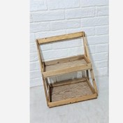 تصویر استند دوطبقه چوبی 