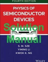 تصویر Solution Manual for Physics of Semiconductor Devices – Simon Sze 